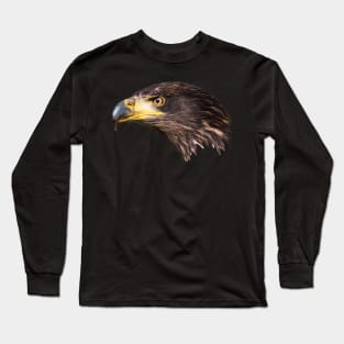 Close-up of an immature American bald eagle Long Sleeve T-Shirt